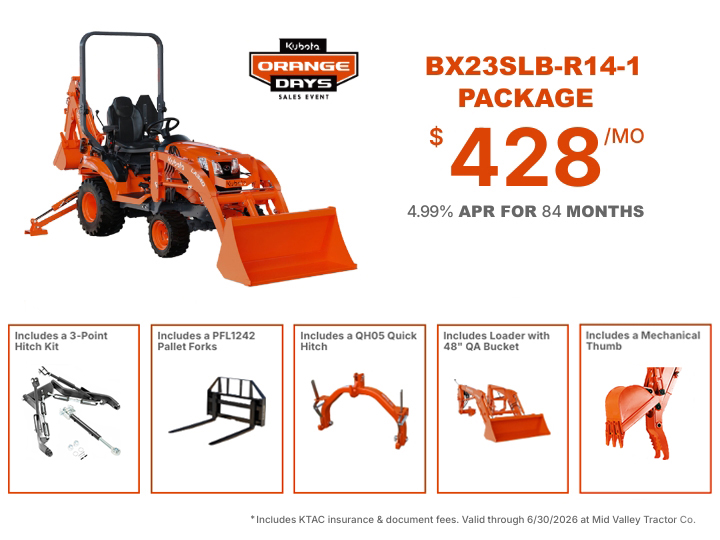 BX23S Package - Mid Valley Tractor